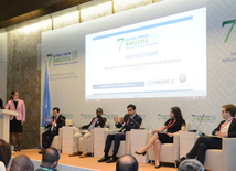 Youth Forum kicks off in Baku as part of 7th UNAOC Global Forum. Azerbaijan, Baku, 25 apr. 2016